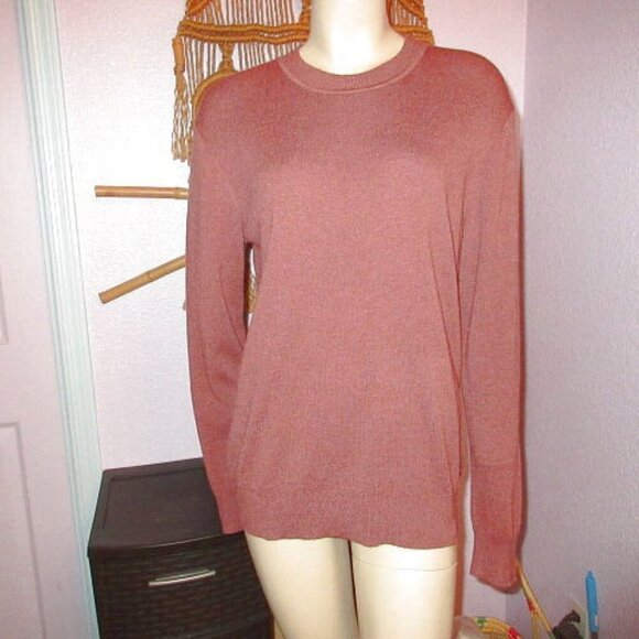 Arach & Cloz Sweater Men's Size L Soft Lambswool Blend Pullover Crew Career NWT - Picture 1 of 9